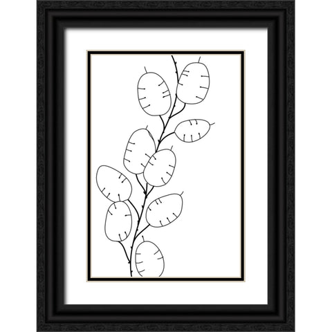 Lunaria Black Ornate Wood Framed Art Print with Double Matting by Laiz Blursbyai, Rosana