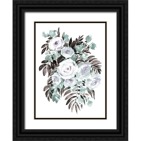 Harriet bouquet in steel Black Ornate Wood Framed Art Print with Double Matting by Laiz Blursbyai, Rosana