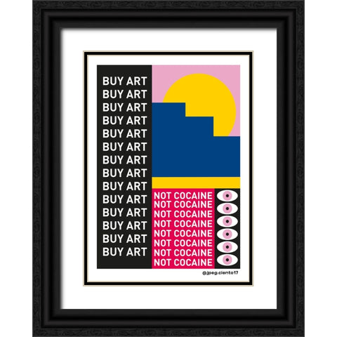 BUY ART Black Ornate Wood Framed Art Print with Double Matting by Ortiz, Sergio