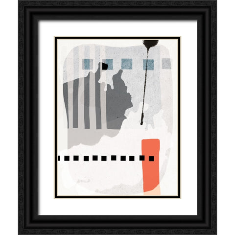 Map Theme Black Ornate Wood Framed Art Print with Double Matting by Demir, Aylin