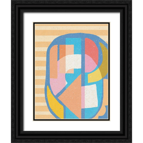 Signs a Block Black Ornate Wood Framed Art Print with Double Matting by Demir, Aylin