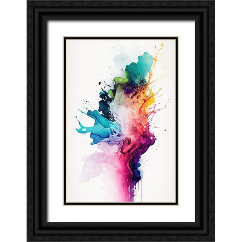 Blissful Chaos Black Ornate Wood Framed Art Print with Double Matting by Mauro