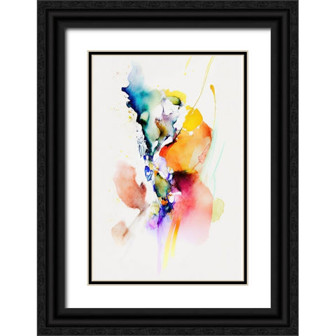 Right in the middle Black Ornate Wood Framed Art Print with Double Matting by Mauro