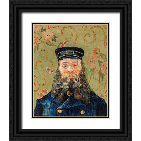 The Postman Black Ornate Wood Framed Art Print with Double Matting by Pictufy