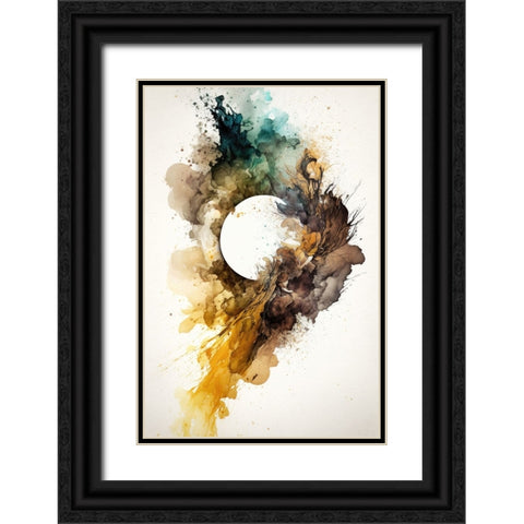 Sunburst in Autumn Black Ornate Wood Framed Art Print with Double Matting by Mauro