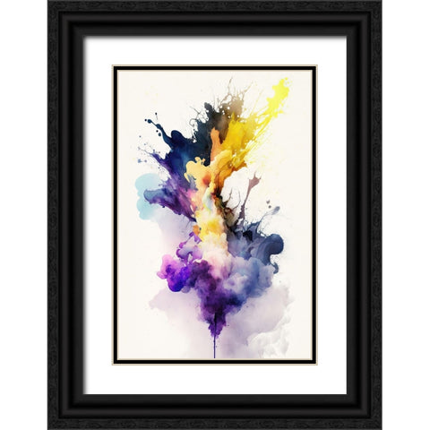 Mystical Smoke Black Ornate Wood Framed Art Print with Double Matting by Mauro