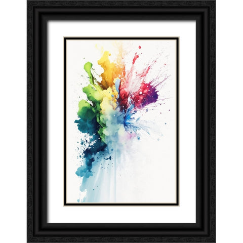 Bullet impact Black Ornate Wood Framed Art Print with Double Matting by Mauro