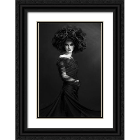 Nigh Black Ornate Wood Framed Art Print with Double Matting by Smirnov, Sergei