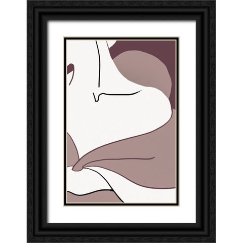 Shoulder Black Ornate Wood Framed Art Print with Double Matting by Pictufy Studio II