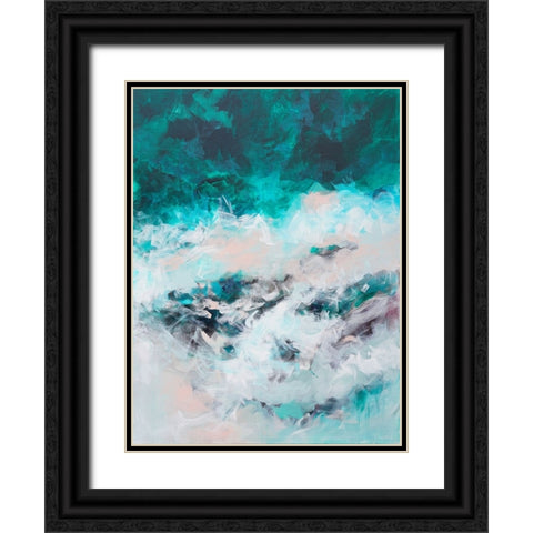 The Sound of the Sea Black Ornate Wood Framed Art Print with Double Matting by Wattre, Francoise