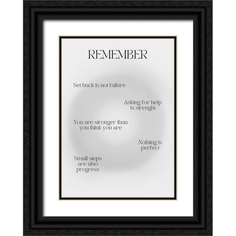 Motivational Aura Poster Black Ornate Wood Framed Art Print with Double Matting by Amelie