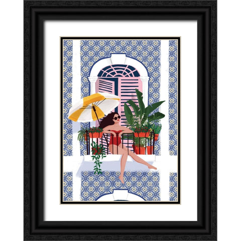 Catching the Sun Black Ornate Wood Framed Art Print with Double Matting by Tomljanovic, Maja