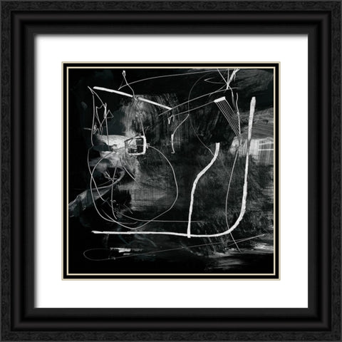 Mono Black Ornate Wood Framed Art Print with Double Matting by Hobday, Dan