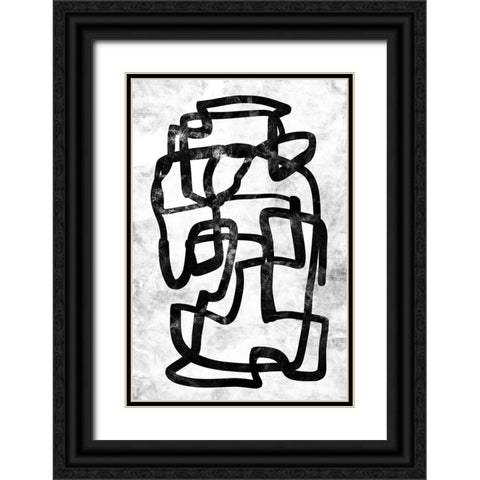 Storyline Black Ornate Wood Framed Art Print with Double Matting by Hobday, Dan