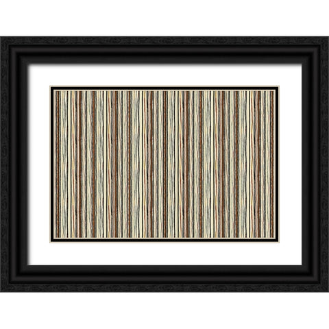 Pattern No 127 Black Ornate Wood Framed Art Print with Double Matting by Treechild