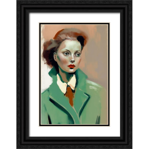 Agent Six Black Ornate Wood Framed Art Print with Double Matting by Treechild