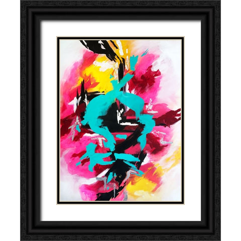 Adhara Black Ornate Wood Framed Art Print with Double Matting by Storms, Alyson