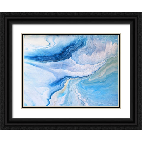 Colorful Ocean Black Ornate Wood Framed Art Print with Double Matting by Storms, Alyson