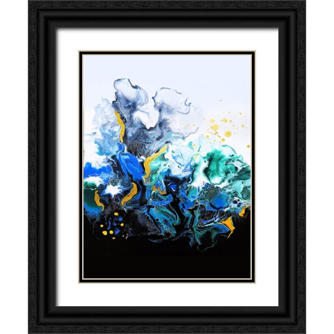 Colorful Smoke Black Ornate Wood Framed Art Print with Double Matting by Storms, Alyson