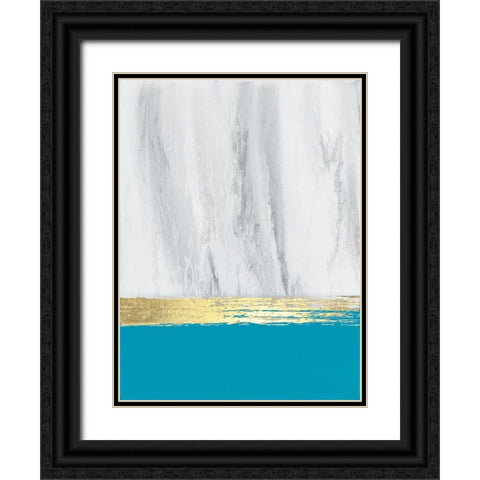 Granite Gold Black Ornate Wood Framed Art Print with Double Matting by Storms, Alyson