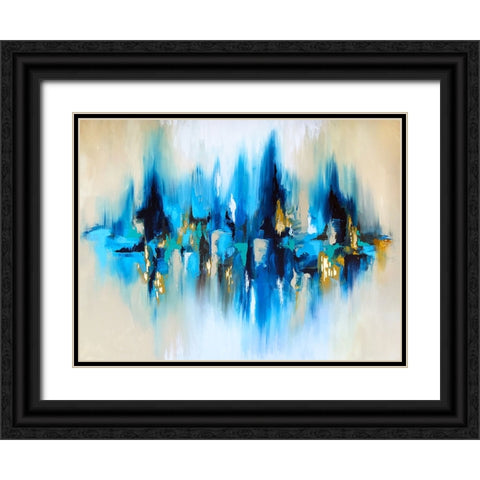 Reflection Black Ornate Wood Framed Art Print with Double Matting by Storms, Alyson