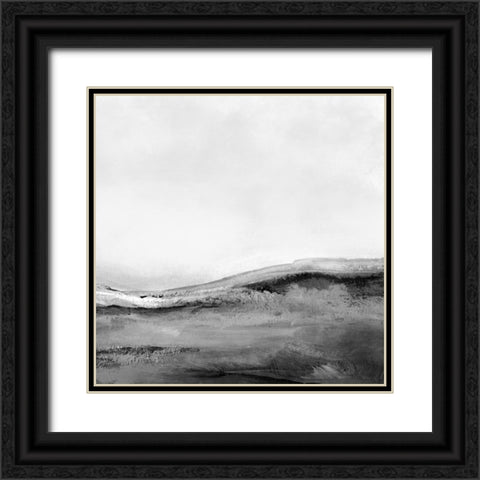 Mono Landscape No2 Black Ornate Wood Framed Art Print with Double Matting by Hobday, Dan