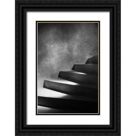 Steps Of Light Black Ornate Wood Framed Art Print with Double Matting by Seawell, Mark