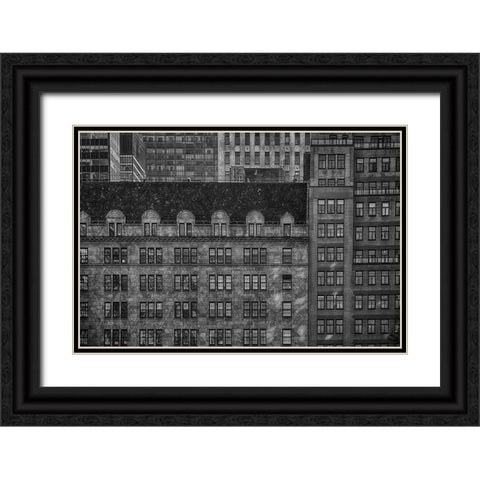 Fifth Avenue Black Ornate Wood Framed Art Print with Double Matting by Labagnara, Roxana