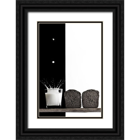 Black And White Black Ornate Wood Framed Art Print with Double Matting by Poleshchuk, Volodymyr