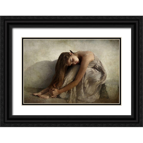 Saudade Black Ornate Wood Framed Art Print with Double Matting by Mest, Olga