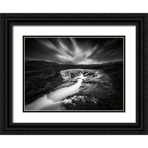 The Hidden Vista Black Ornate Wood Framed Art Print with Double Matting by Kahila, Janne