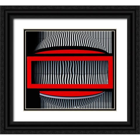 Red Frame With Attitude Black Ornate Wood Framed Art Print with Double Matting by Pearson, Wayne