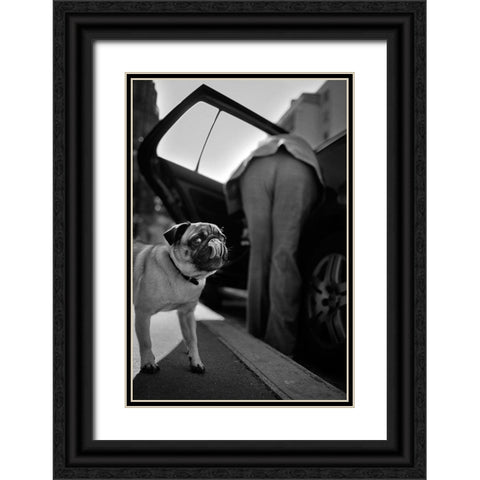 Untitled Black Ornate Wood Framed Art Print with Double Matting by Debon, Christophe