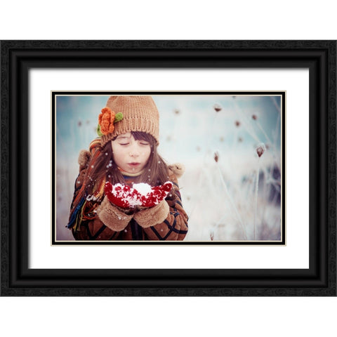 Untitled Black Ornate Wood Framed Art Print with Double Matting by Bekyarova, Svetlana