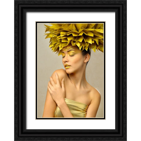 Gabi Black Ornate Wood Framed Art Print with Double Matting by Tonov, Ivan