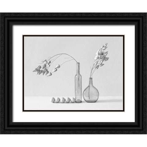 .....~Ii~ Black Ornate Wood Framed Art Print with Double Matting by Lazarov, Dimitar