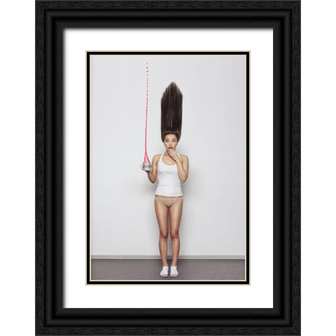 Oops... Black Ornate Wood Framed Art Print with Double Matting by Yakovlev, Aleksey