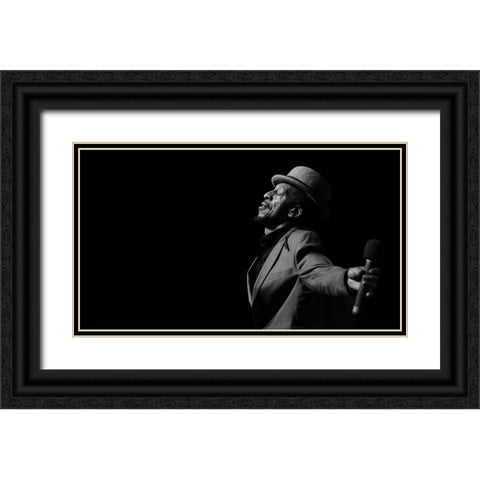 Aswad Black Ornate Wood Framed Art Print with Double Matting by Robinson, Ian