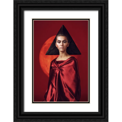 Mars Black Ornate Wood Framed Art Print with Double Matting by Smirnov, Sergei