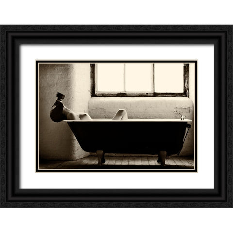 Decontamination Black Ornate Wood Framed Art Print with Double Matting by Paul