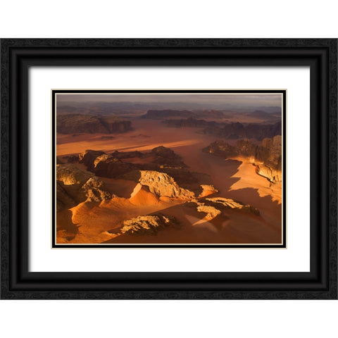 Earth Shadows Black Ornate Wood Framed Art Print with Double Matting by Wrobel, Karsten