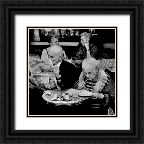 Involvement Black Ornate Wood Framed Art Print with Double Matting by Guibert, Didier
