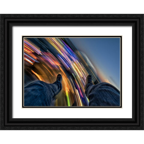 Full Throttle : Chapter 2 Black Ornate Wood Framed Art Print with Double Matting by Frankba