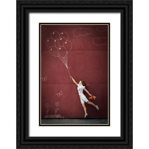 Untitled Black Ornate Wood Framed Art Print with Double Matting by Ioshko, Mikhail