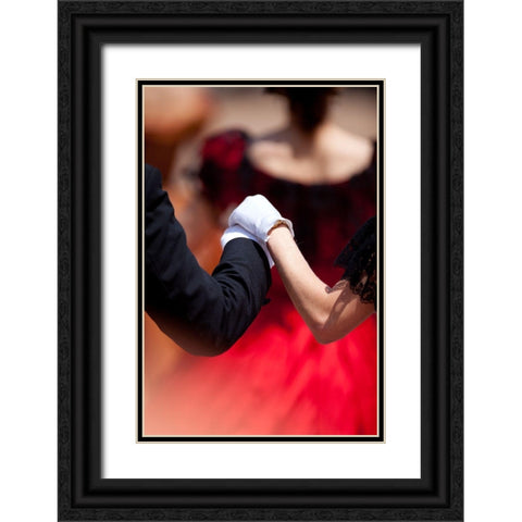 The Ballet Black Ornate Wood Framed Art Print with Double Matting by Cametti Aspri, Daniele