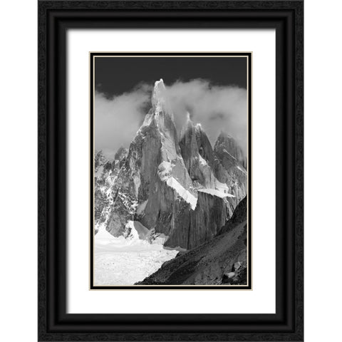 Cerro Torre Black Ornate Wood Framed Art Print with Double Matting by Radu Topai, Octavian