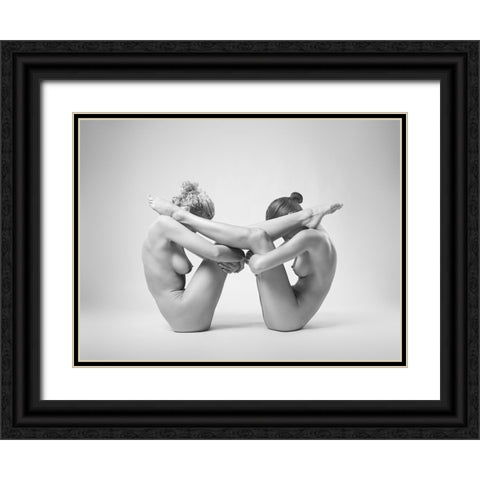 Equlibrium Black Ornate Wood Framed Art Print with Double Matting by Branicki, Arkadiusz