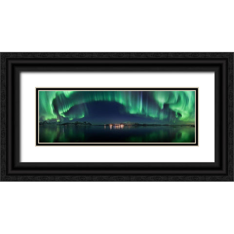 Magical Night Black Ornate Wood Framed Art Print with Double Matting by Samuelsen, Roy