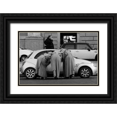 Vatican Council Black Ornate Wood Framed Art Print with Double Matting by Juliusfrumble