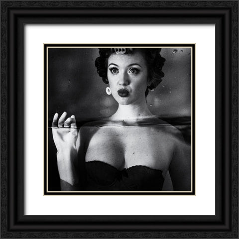 Not Drowning-Waving Black Ornate Wood Framed Art Print with Double Matting by Brackstone, Mel
